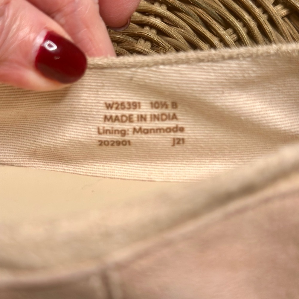 Cole Haan Keira Classic Ballet Slip On Bow Detail Blush Nude Suede Flats - Picture 5 of 10